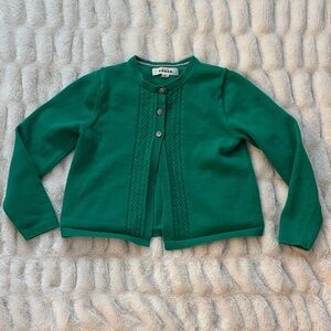 Mini Boden Green Kids Cardigan Sweater